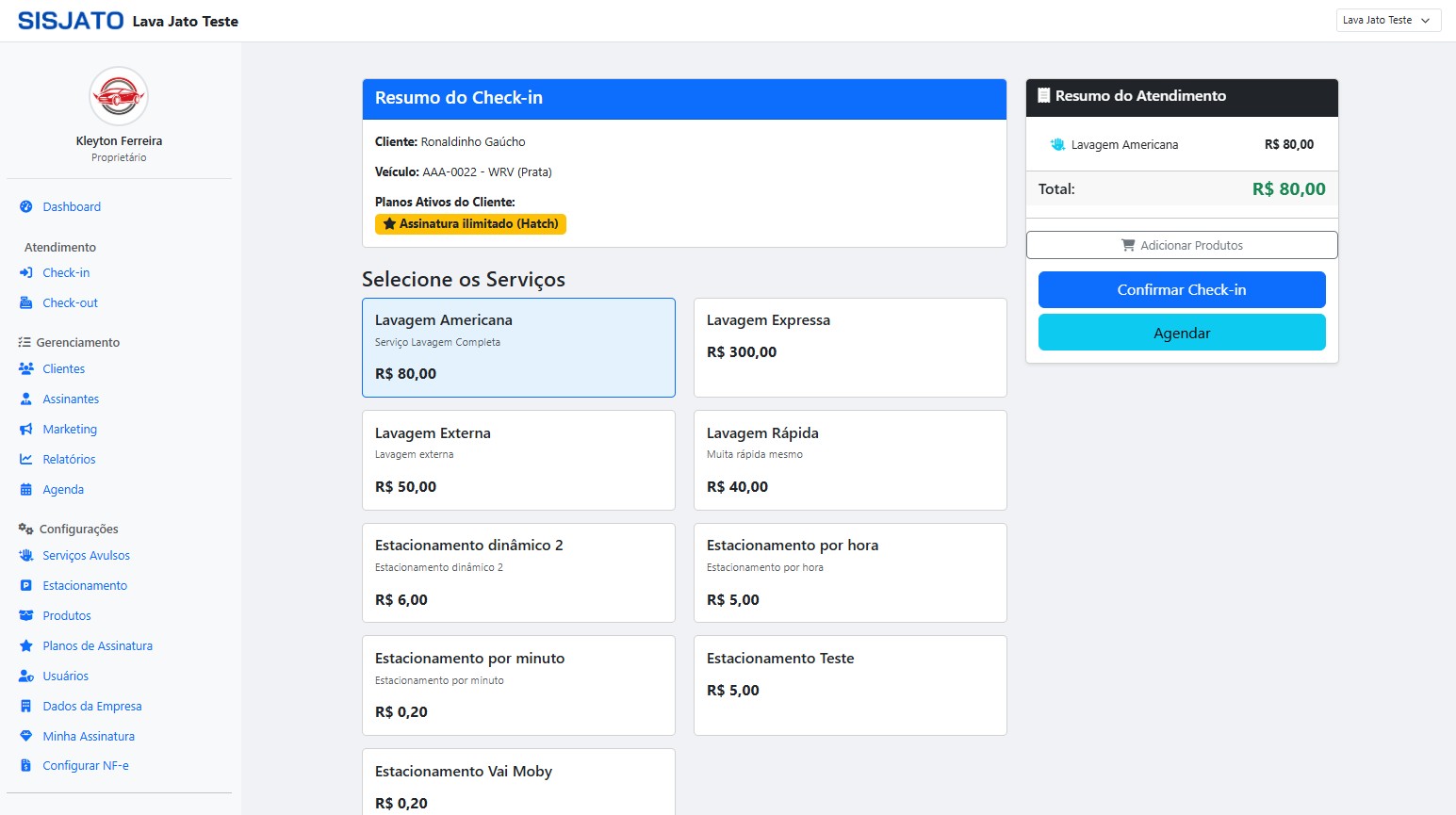 Print do Sistema SisJato 5