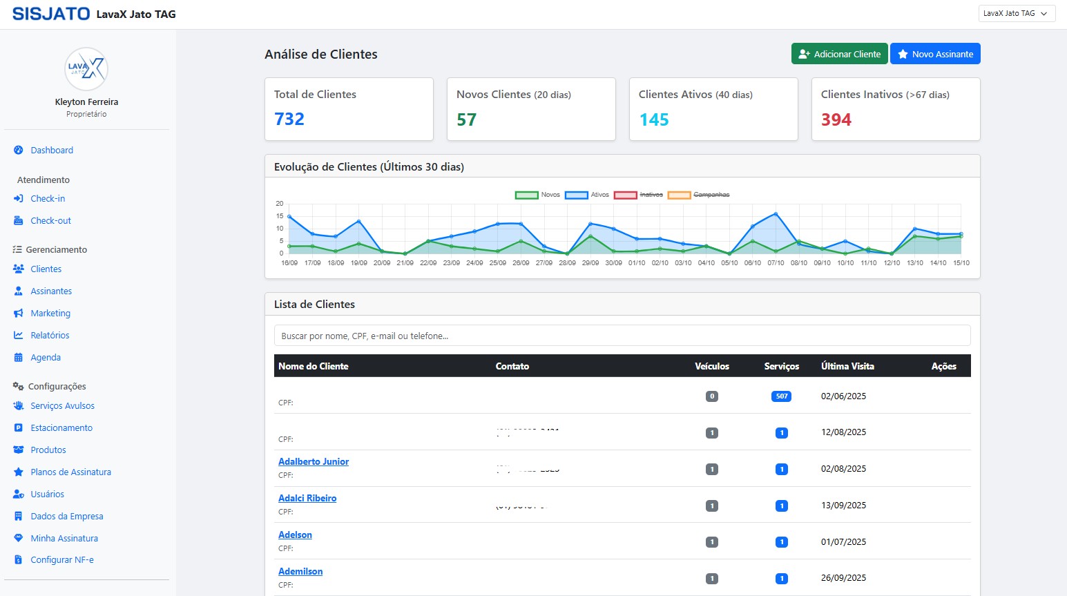 Print do Sistema SisJato 7